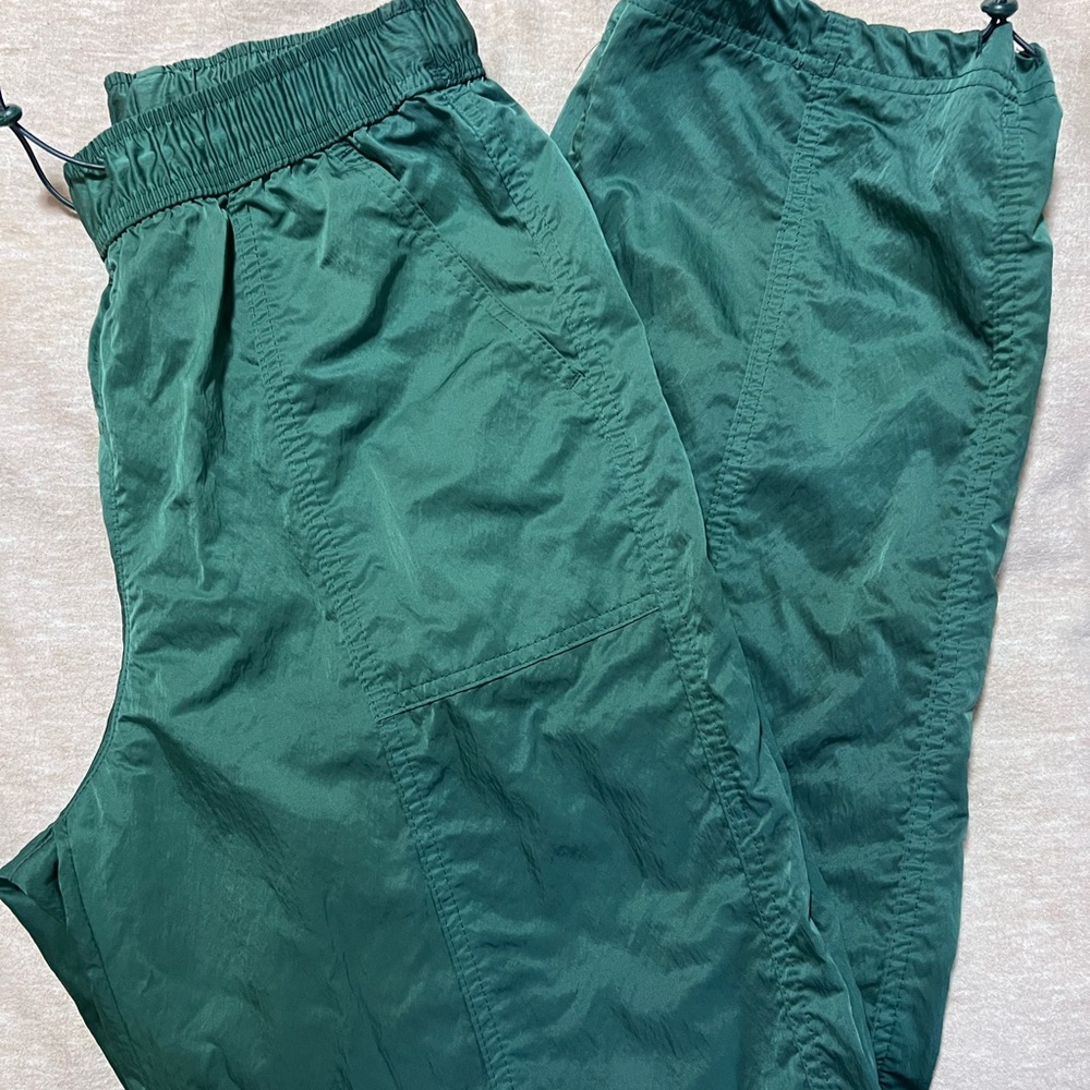 wild fable dark green nylon joggers